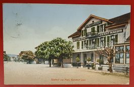 Lyss 1911 - Bahnhof -  Gasthof zur Post