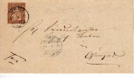 Brief aus Gunzwil 1876 - Stempel Münster 1876