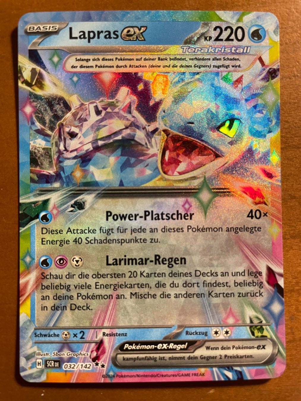 Pokémon Carte collezionabili: Pokemon Lapras eX (Versand gratis) – Nuovo (secondo la descrizione) da Chur venduto da Angerson