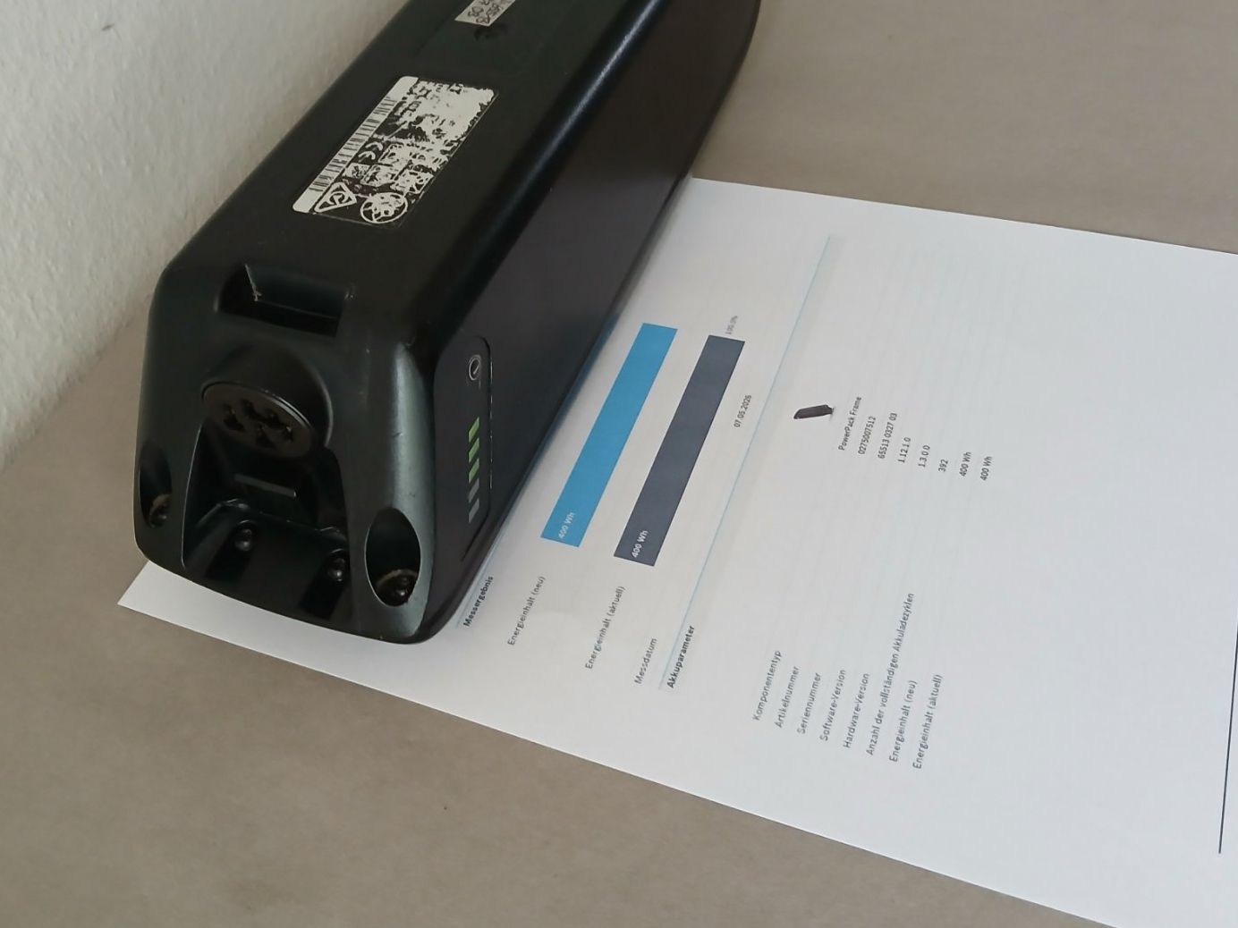 Bosch Batteries: Bosch Powerpack 400 mit 490Wh - inklusive Messbericht – D'occasion à Winterthur par .-thx-. 4