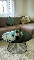 Couchtisch in Schwarz, Durchmesser 80cm, Höhe 43cm