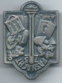 Basler Plaketten & Abzeichen: Fasnachtsplakette Basel, "Blaggedde" 1971 (Silber) – Gebraucht aus Zürich von t24_de