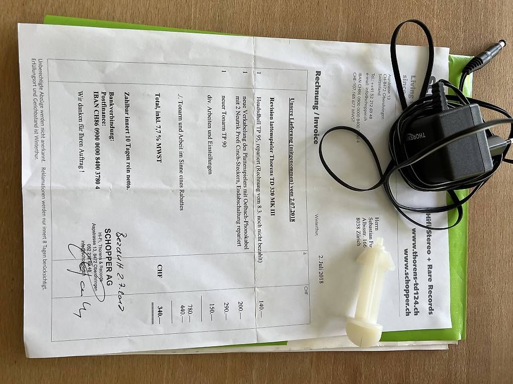 Thorens Giradischi: Thornes TD 320 MK3 – Usato da Zürich venduto da kuechenautomat 1