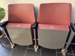 2er original Vintage Kinosessel/Theatersitze/Heimkino/Loft