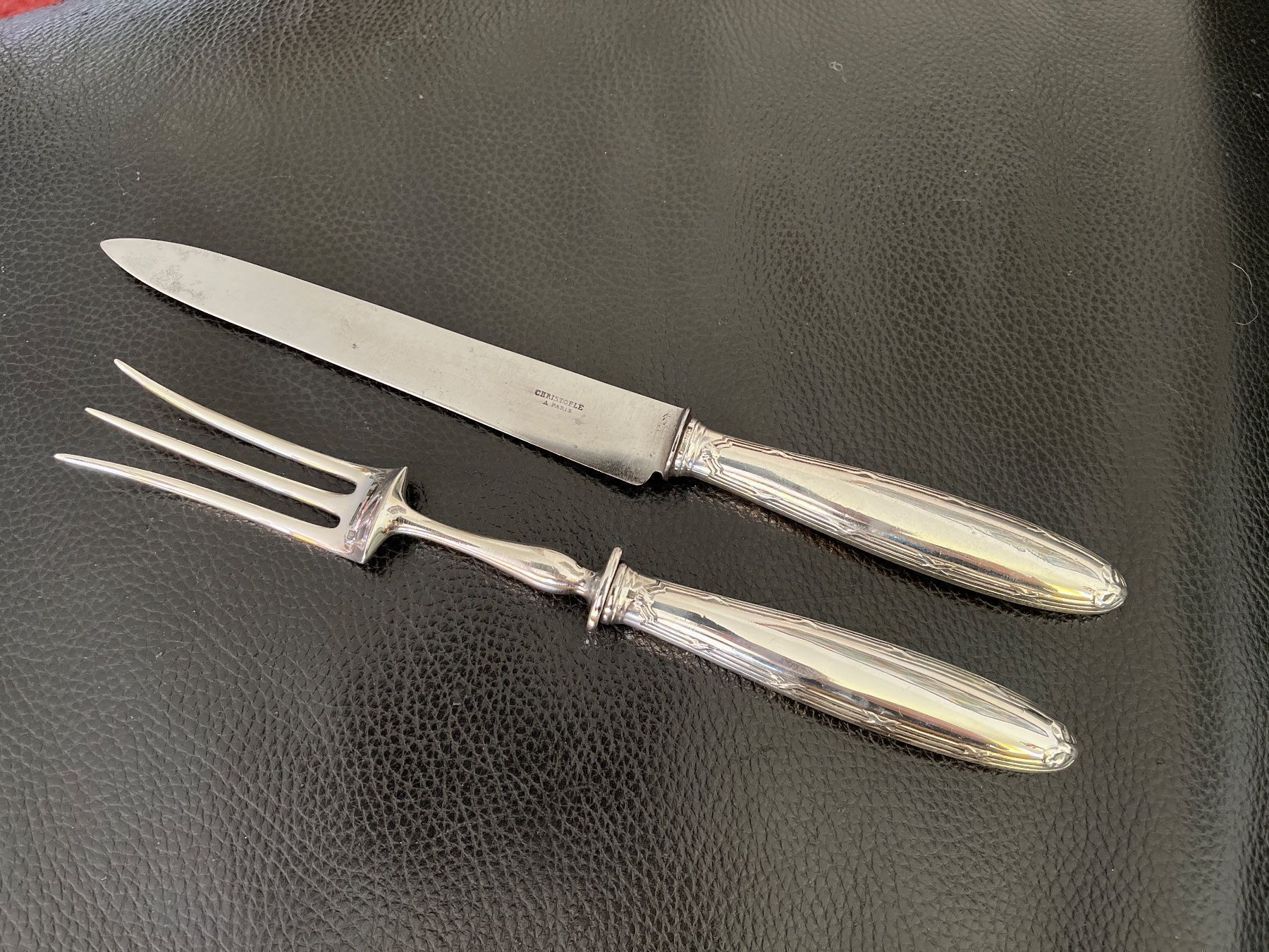 Christofle Set di posate: Couverts à gigot Christofle Ruban – Usato da Morges venduto da bijouxsterling2019