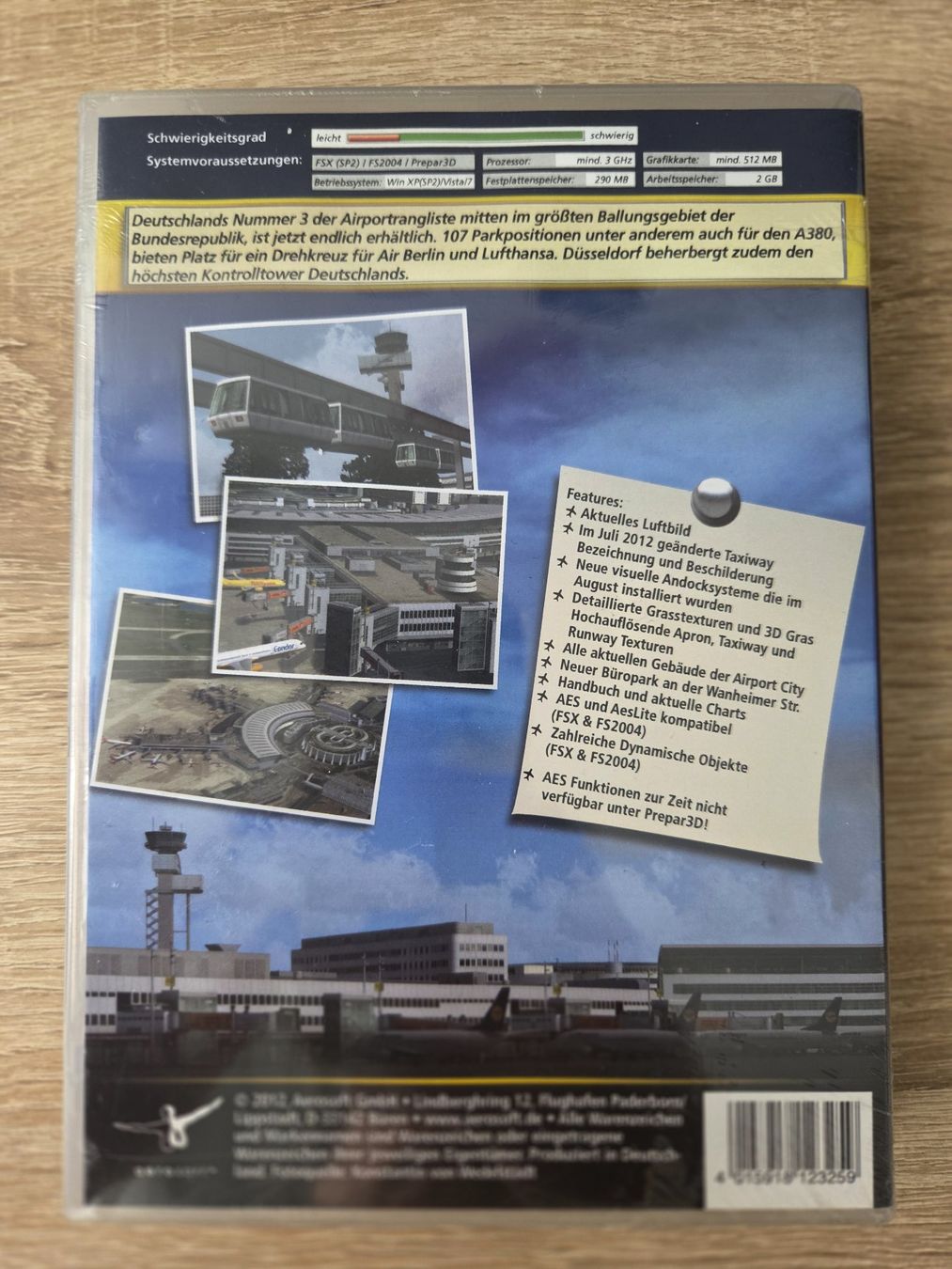 Giochi: Düsseldorf for Flight Simulator X FSX - RARE - PC - NEW – Nuovo e nell'imballaggio originale da Carouge GE venduto da Franllo 1