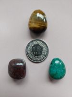 3 Edelstein Anhänger Rubin Chrysokoll Tigerauge