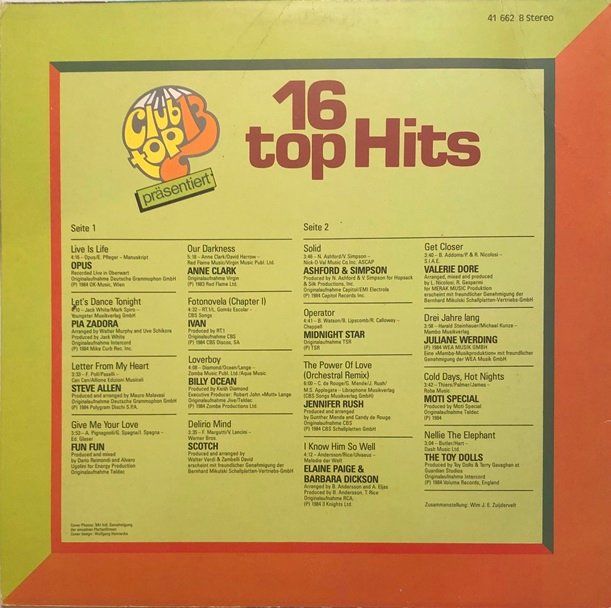 Dischi in vinile: 6x LPs Pop-/Rock-Sampler – Usato da Grüningen venduto da azulvinyl 3