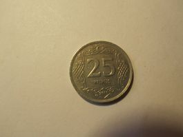 Münze Türkei 25 Kurus von 2011