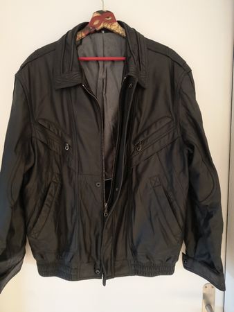 Lederjacke Echtleder schwarz Gr. 50
