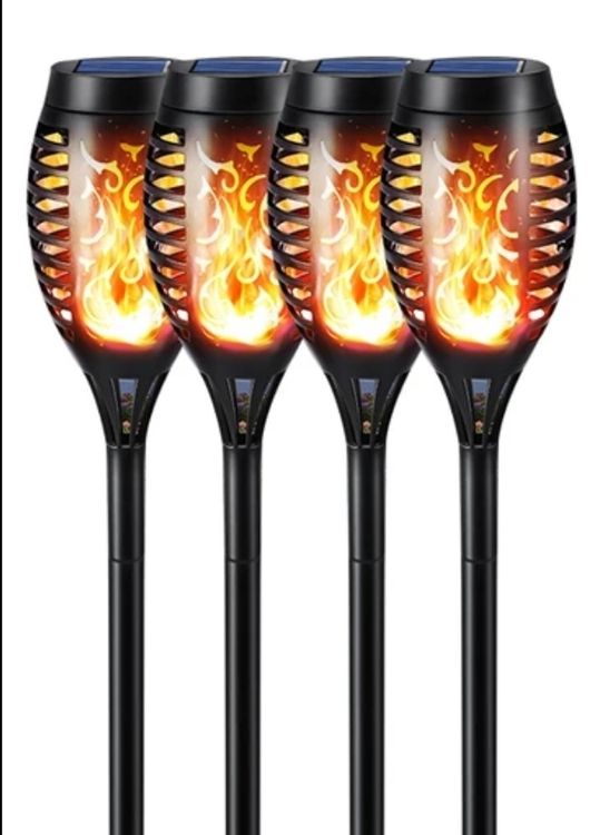 4 Gartenfackeln Mit 3-Zinken-Erdspieß – 473 Ml Metallfackeln, 150 Cm Höhenverstellbar, Für Terrasse, Garten & Außenbereich