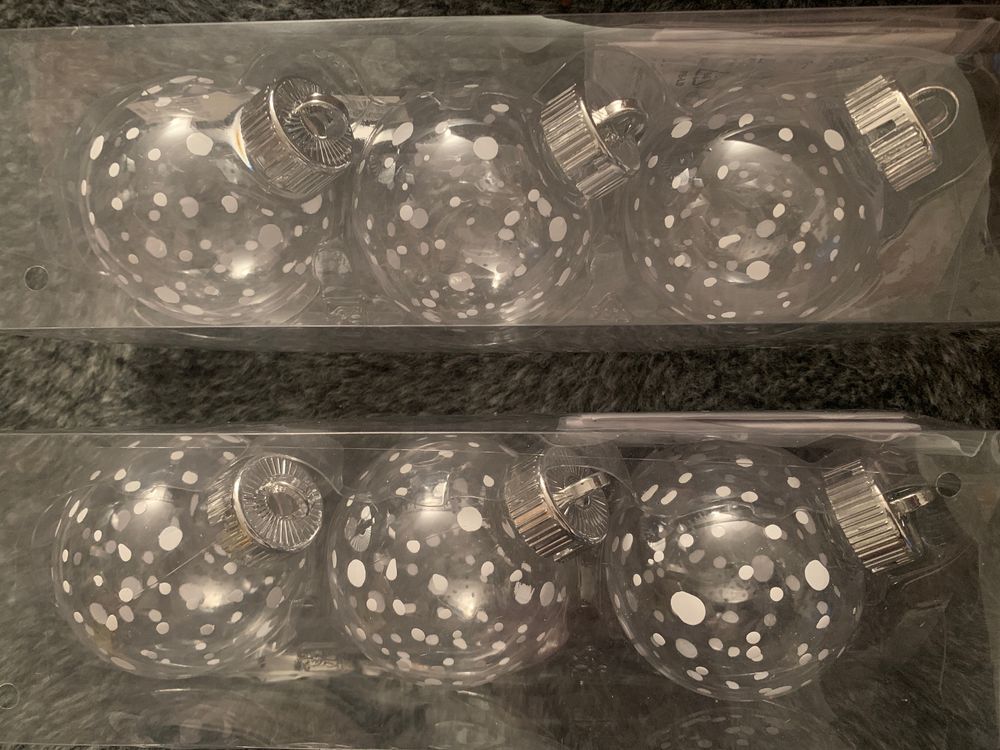 6x Christbaumkugeln transparent IKEA Kaufen auf Ricardo