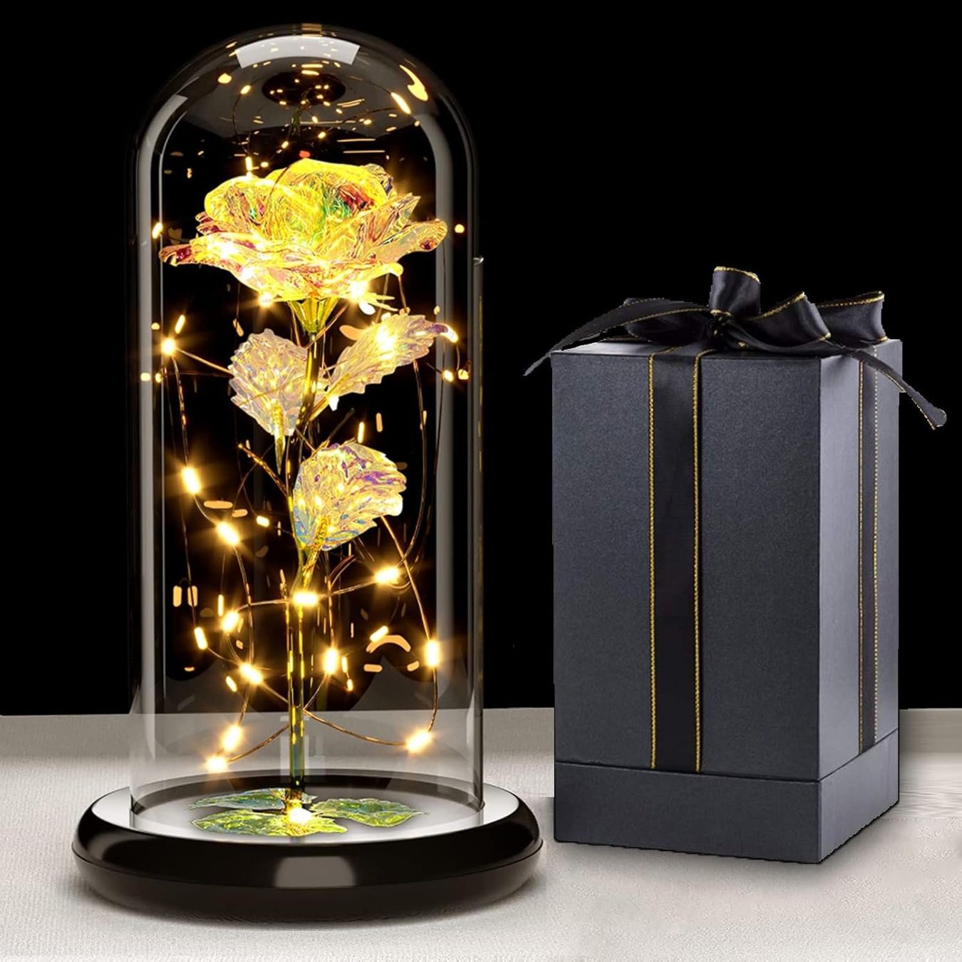 Ghirlande e barre luminose: Infinity Rose in Glaskuppel, LED – Nuovo e nell'imballaggio originale da Nuglar venduto da SaleRitter