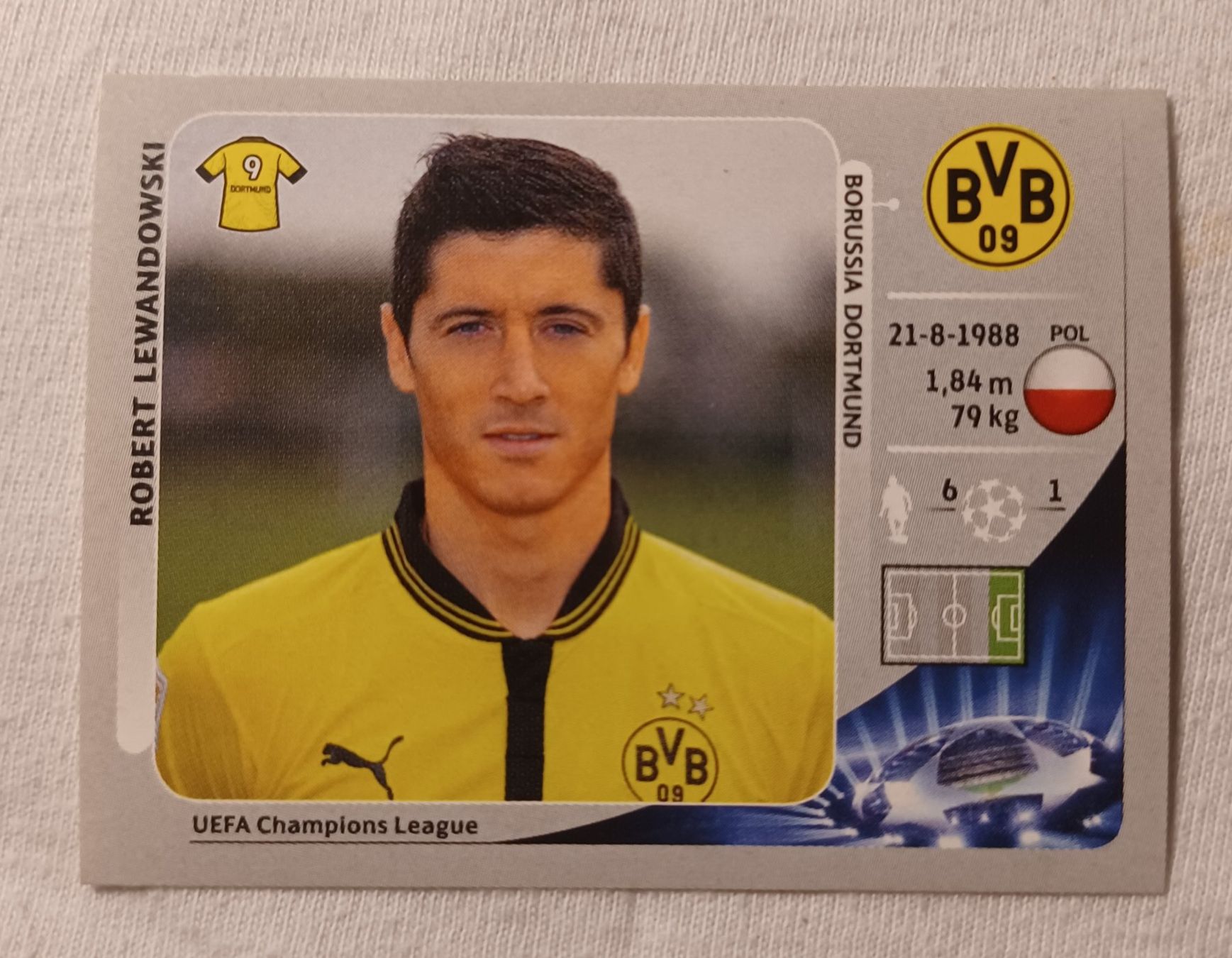 Panini Carte collezionabili: Panini UEFA CL Robert Lewandowski Borussia Dortmund Sticker – Nuovo (secondo la descrizione) da Zürich venduto da DarioMario