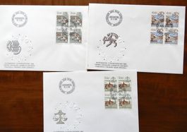 3 TIERKREISZEICHEN, FDC
