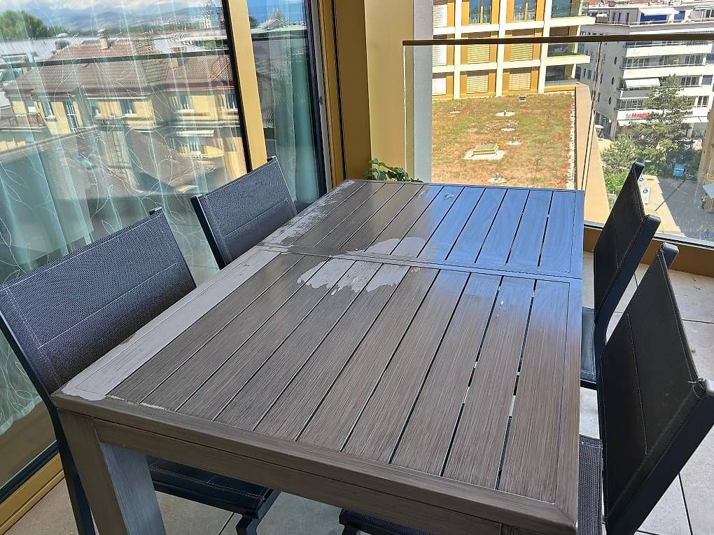 Tischset: Table de jardin — table extensible + 6 chaises – Gebraucht aus Morges von Razican 1