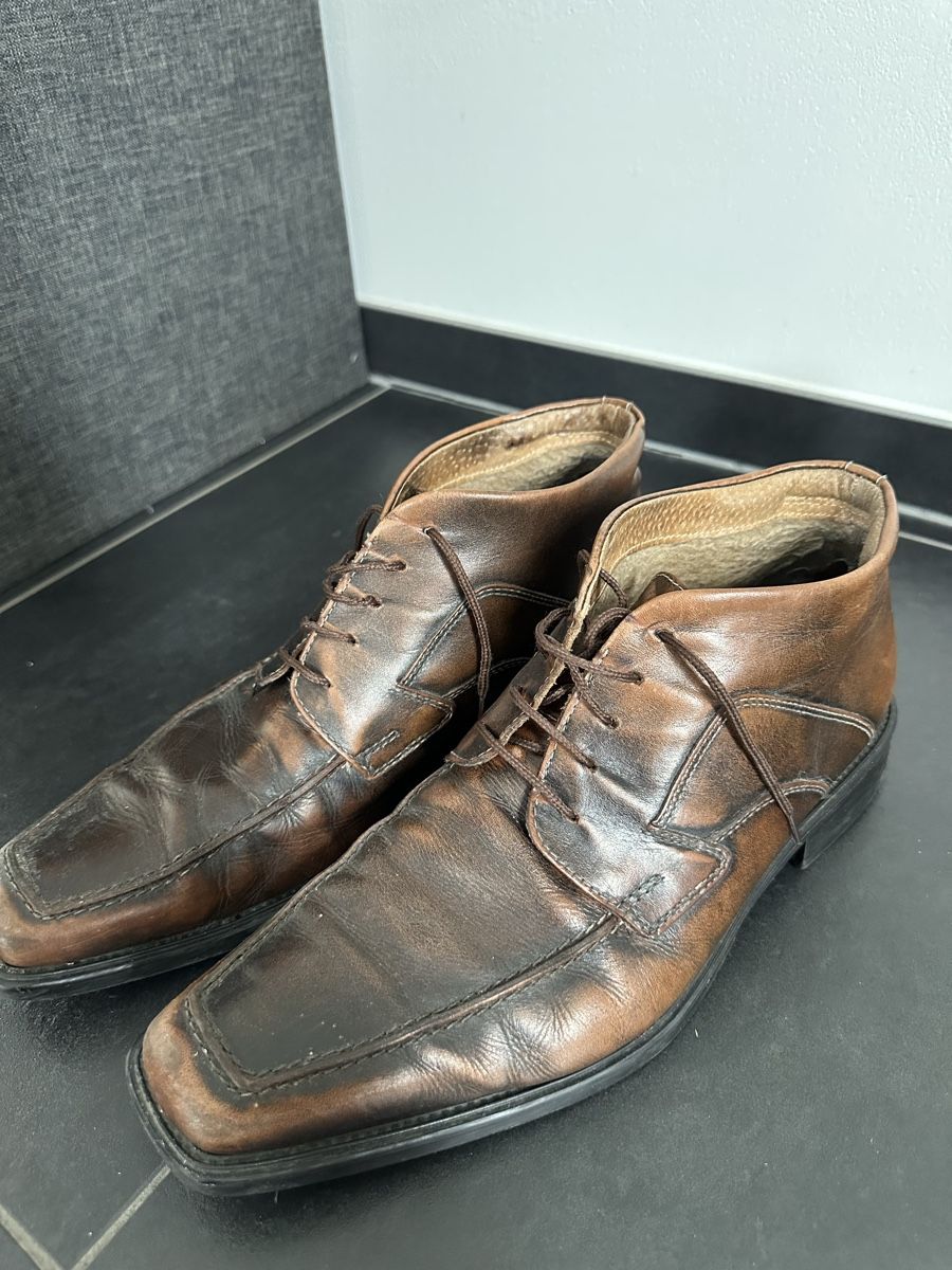Scarpe da uomo: Braune Lederschnürschuhe – Usato da Romanshorn venduto da ila_2nzf