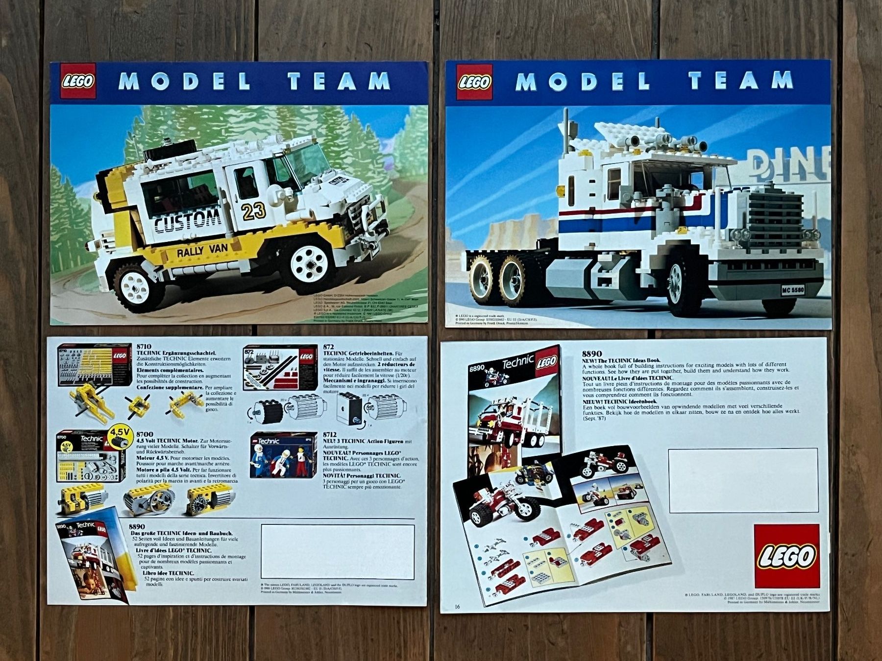 Lego Documenti: Vier Lego Technic Prospekte 1987/88/90/91 – Usato da Winterthur venduto da Wusa01 1