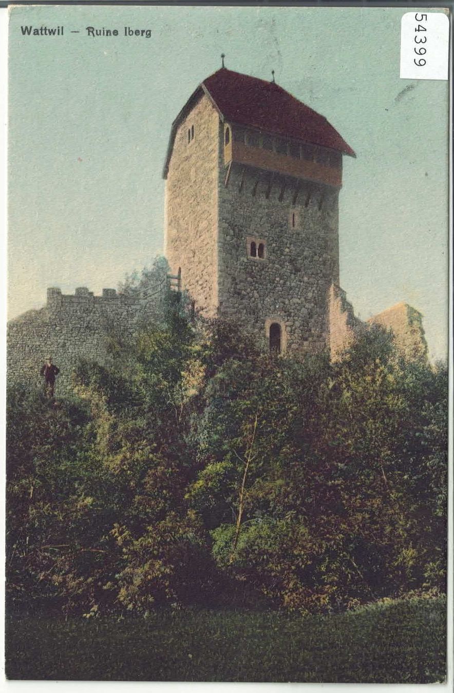 Cartes postales: Wattwil - Ruine Yberg - Litho – D'occasion à Ettingen par Kartenplanet