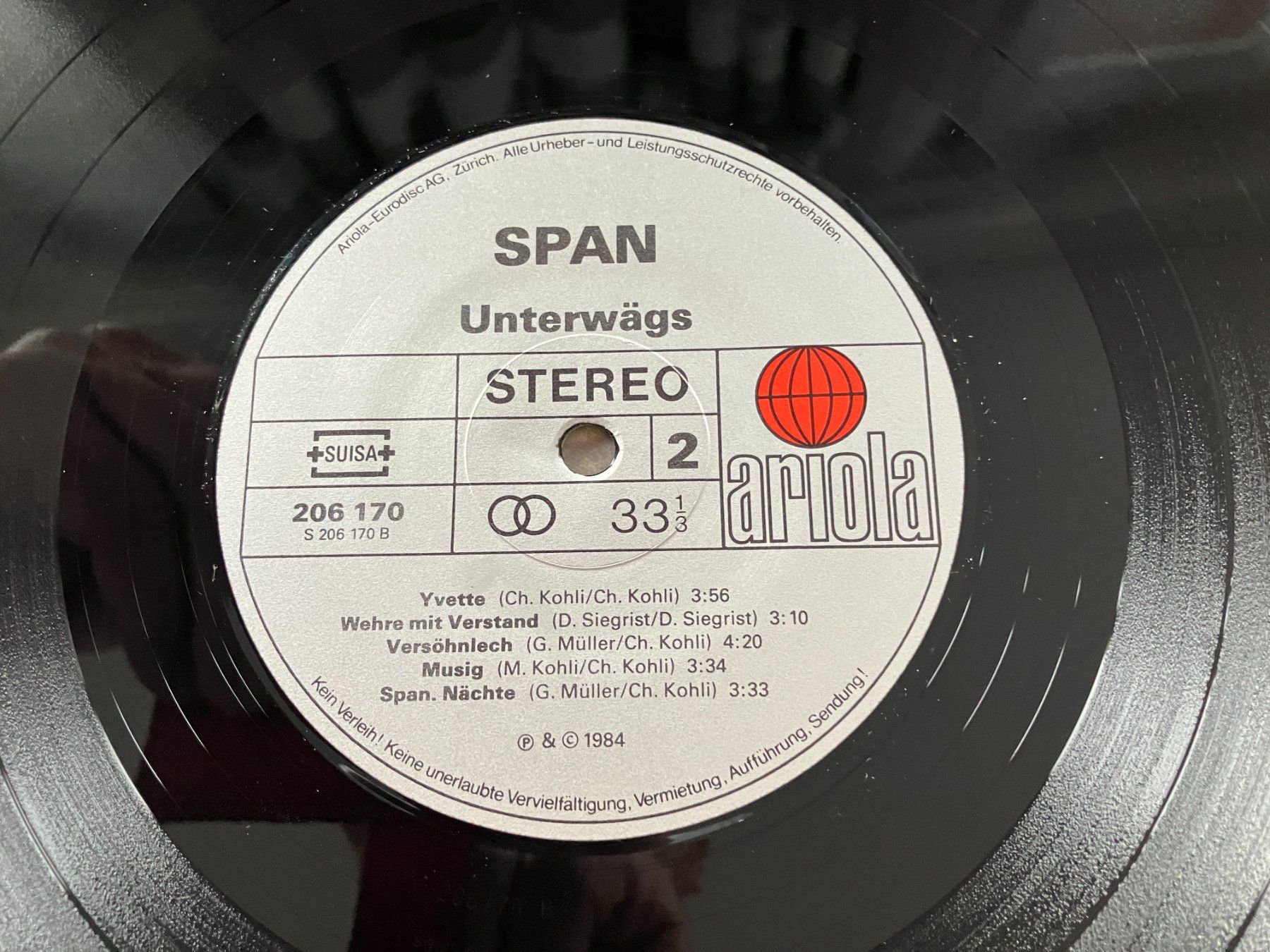Dischi in vinile: Span – Usato da Aarwangen venduto da Jukebox3 7