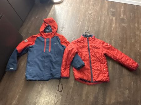 Trollkids Winterjacke 3-in-1 Set blau rot guter Zustand