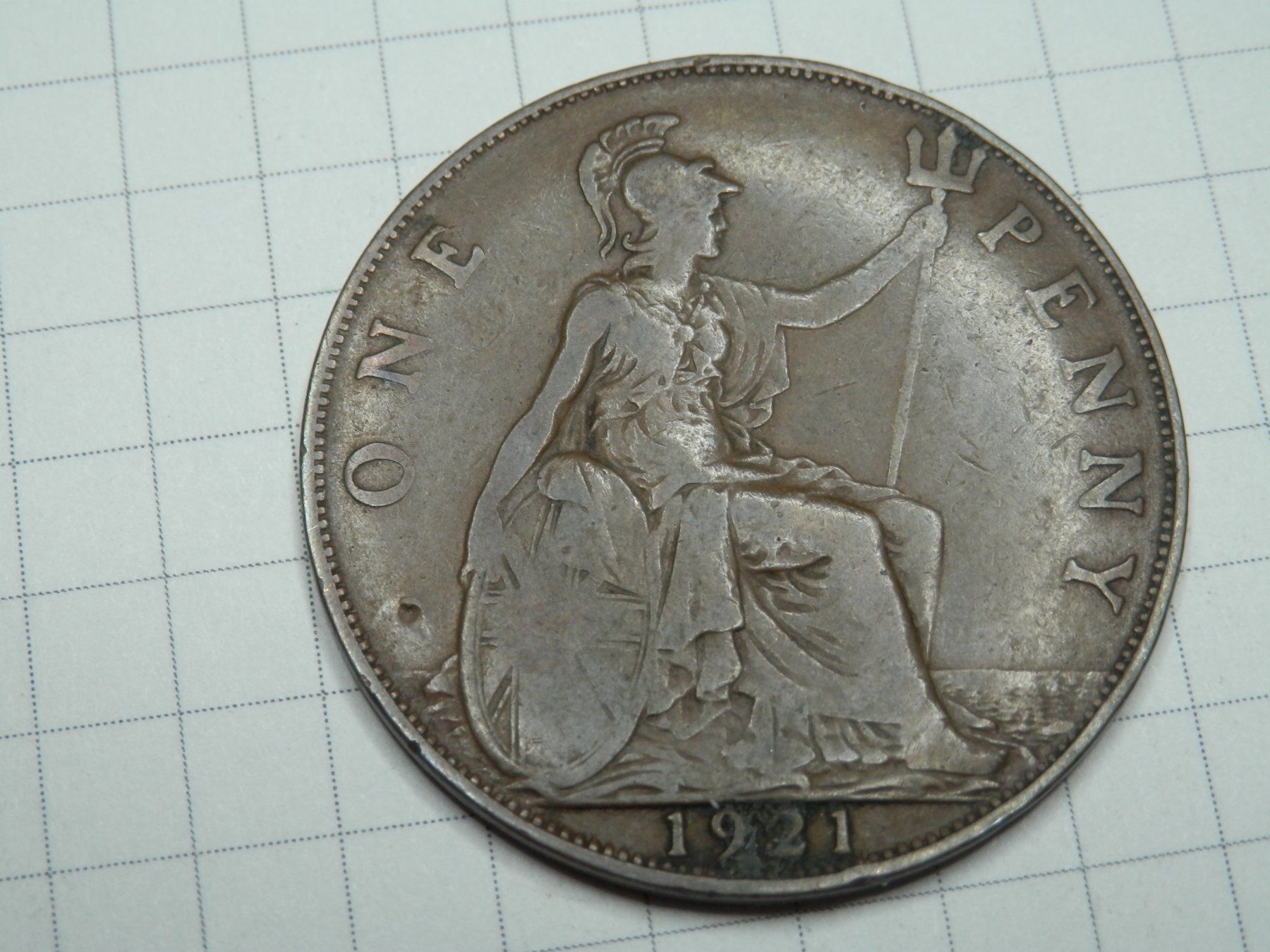Tutti le monete: Großbritannien 1 Penny, 1921 – Usato da Weiach venduto da weiach81 1