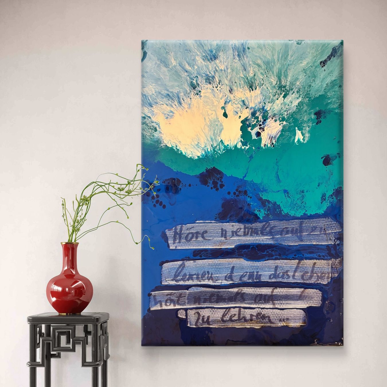 Foto & Immagini: Abstraktes Acryl Wandbild – Nuovo (secondo la descrizione) da Luzern venduto da edmundart