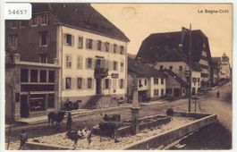 La Sagne-Cret - Partie du village - animee
