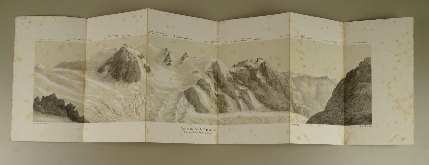 Incisioni: TRIFTGEBIET, PANORAMA 1868 – Usato da Grüningen venduto da Kartensammler