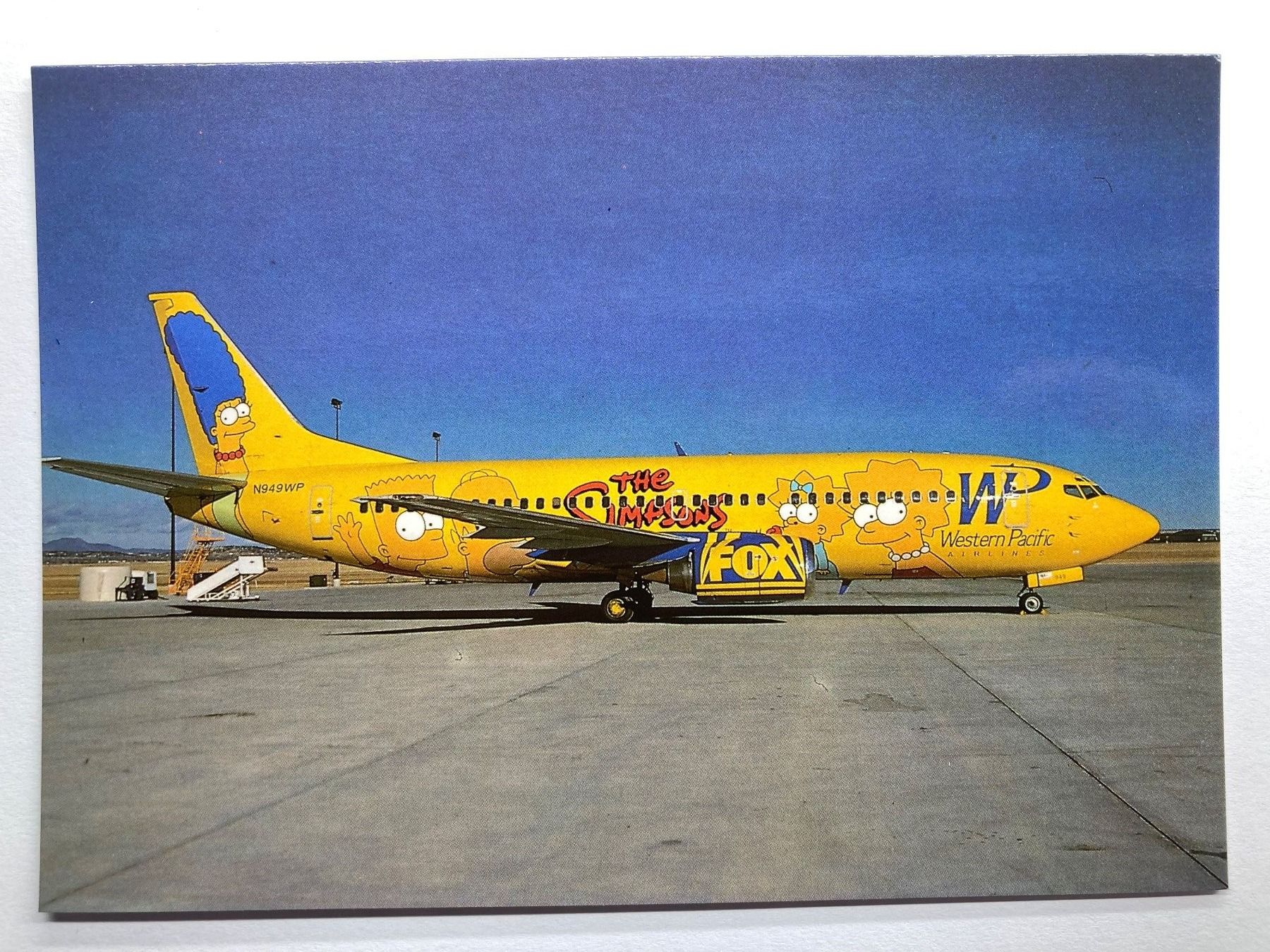 Cartoline postali: Postcard Boeing B-737-3K9 Western Pacific – Usato da Lugano venduto da sel_x7bg