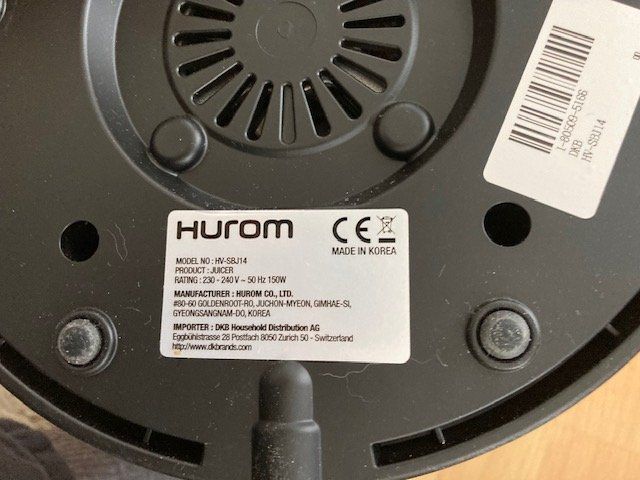 Hurom Elettrodomestici da cucina: Hurom HV Slow Juicer - Entsafter – Usato da Cham venduto da I7I7 6