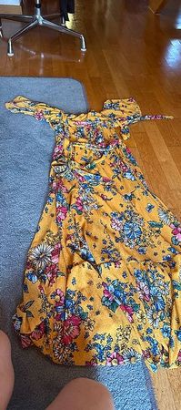 Langarmkleid farbig