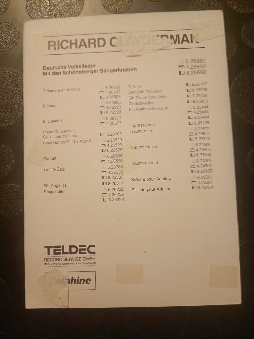 Autografi: Richard Clayderman - signierte Autogrammkarte – Usato da Menziken venduto da Artographs 1