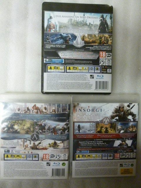 Sony Giochi: 3x Assassin's Creed - PS3 ITALIANO – Usato da Pambio Noranco venduto da Pol69 1