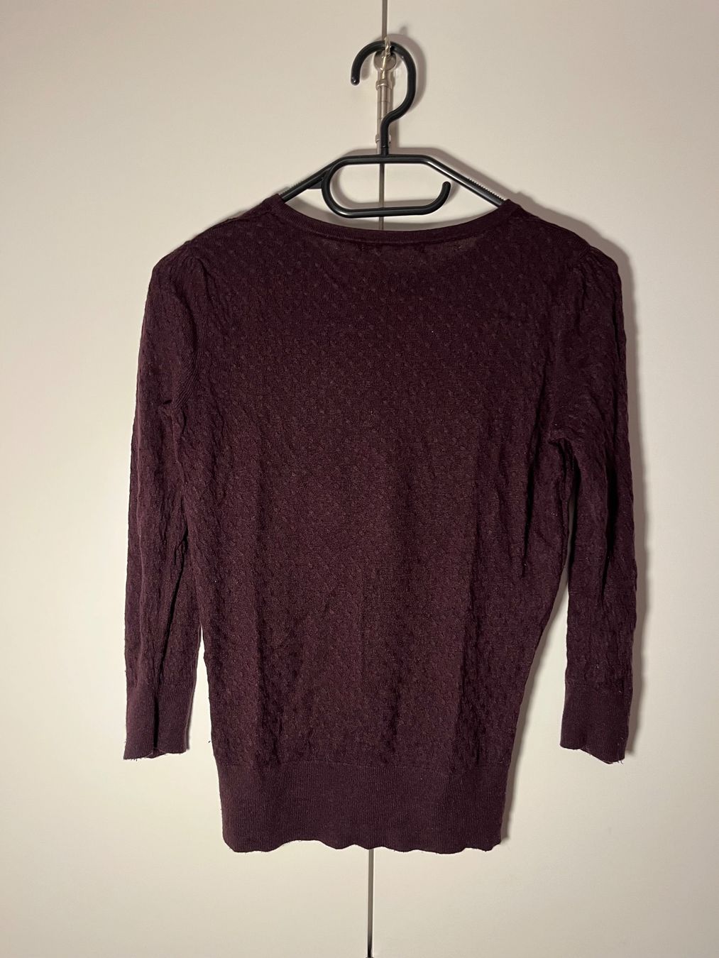 Maglioni & Felpe: Feiner Strickpulli aubergine, 3/4 Ärmel, S – Usato da Gümligen venduto da blackberrys 2