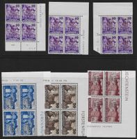 FL, 4er Blocks Dienstmarken 1937/38*