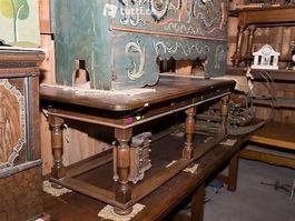 Klostertisch Buche Schubladen 248 x 103