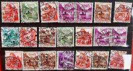 Lot Landschaftsbilder mit Zentralen Stempel