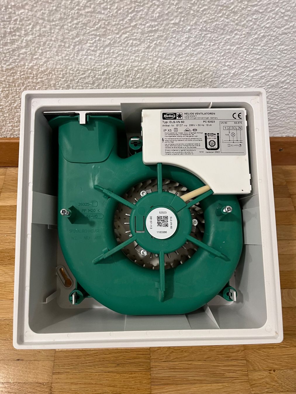 Helios Ventilatori: Helios Ventilator ELS-VN60 – Usato da bern venduto da sanducci