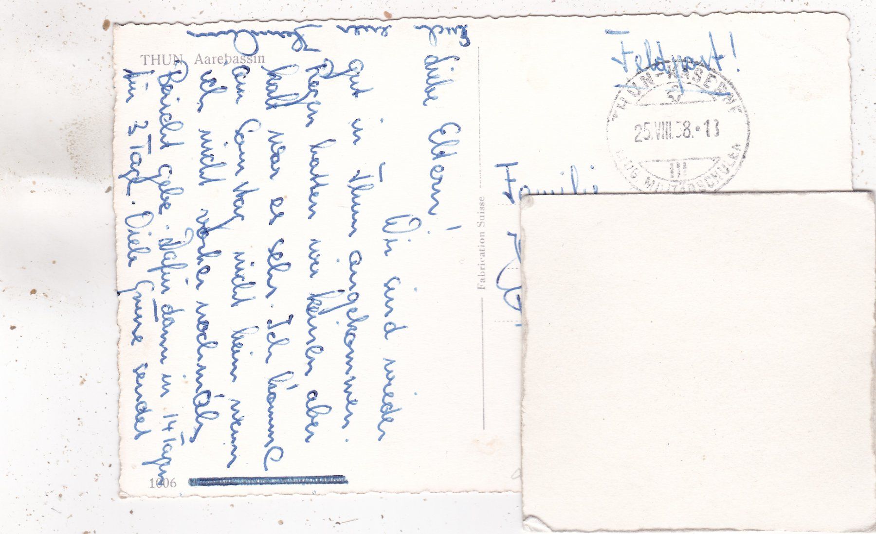Cartoline postali: Thun Aarebassin 1958 – Usato da Herisau venduto da Lisegrat2008 1