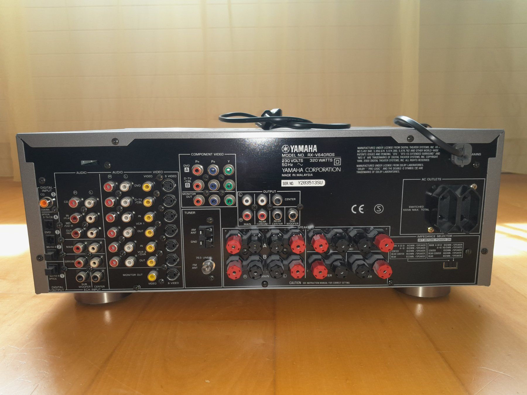 Yamaha Ricevitori: Yamaha Receiver RX-V640RDS – Difettoso da Waltenschwil venduto da Waters 4