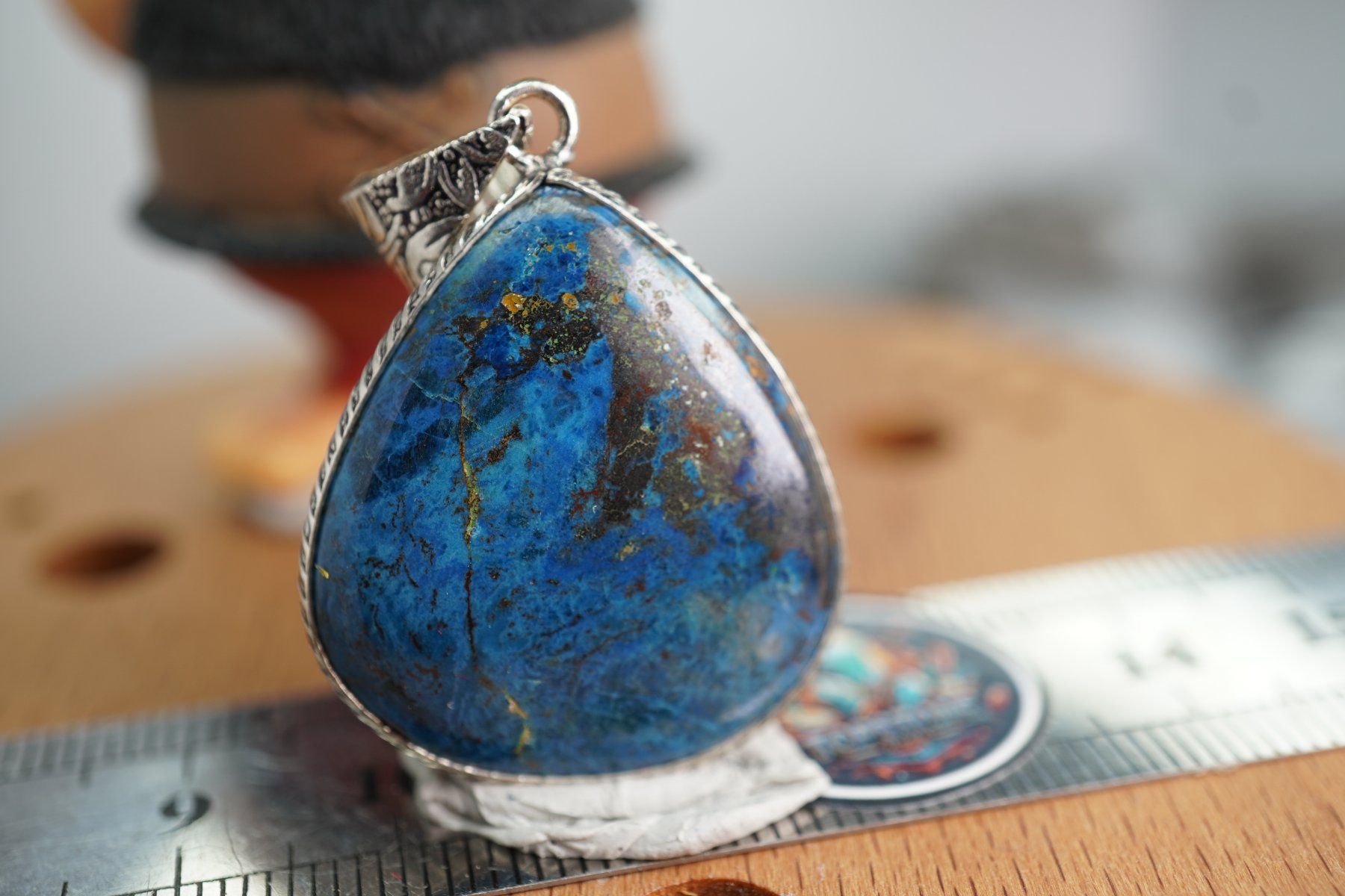 Mineralien & Heilsteine: Azurit Blau            Anhänger  Räumung – Neu und originalverpackt aus Eschenbach SG von topstone 5