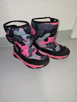 Kinder Winterstiefel Camouflage Pink schwarz Grösse 33