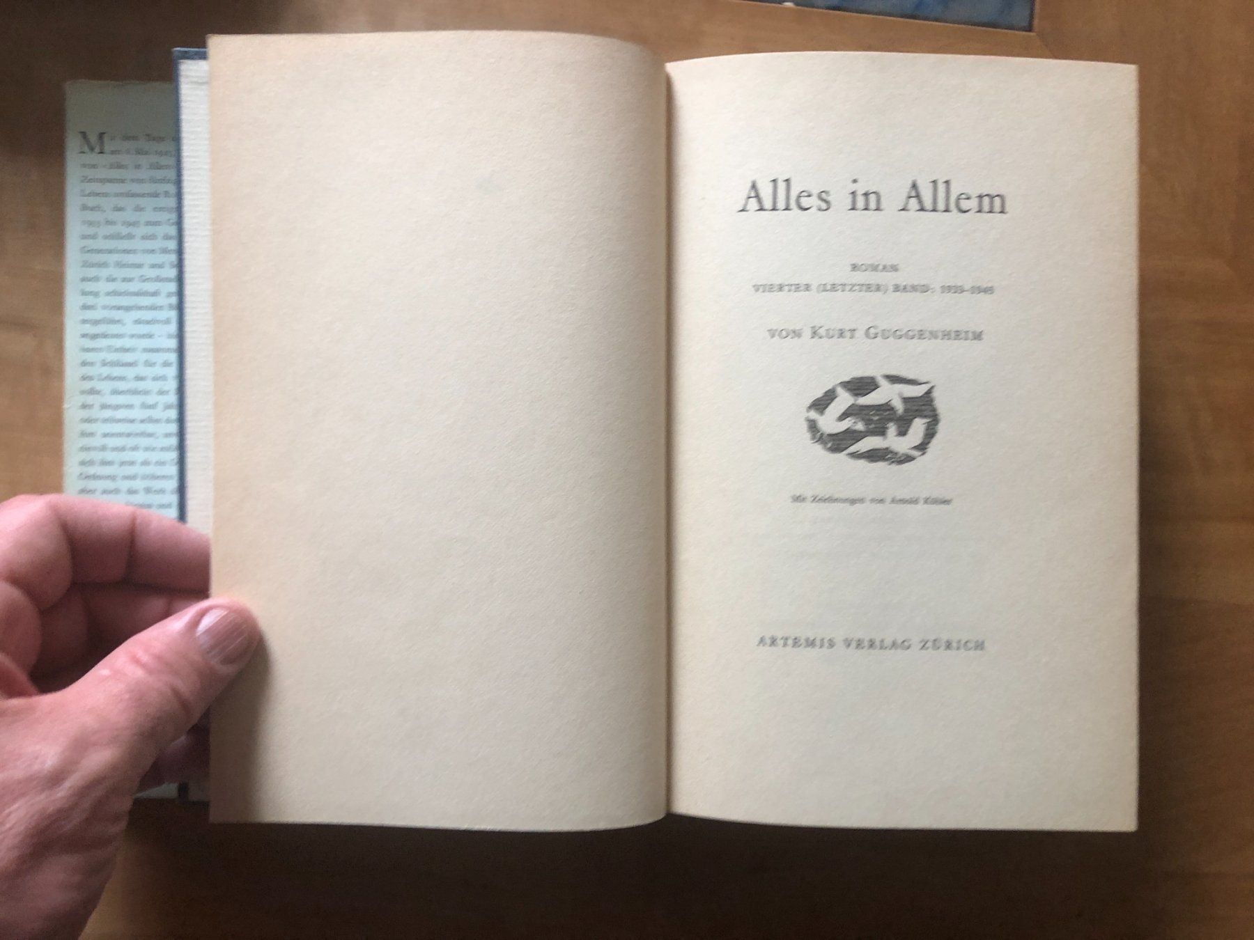 Bücher: Kurt Guggenheim: Alles in Allem, 4 Bde. – Gebraucht aus Zürich von allp 8