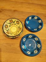 3er Set: Handbemalte Keramik Schalen, Alt Langnau/Handarb...
