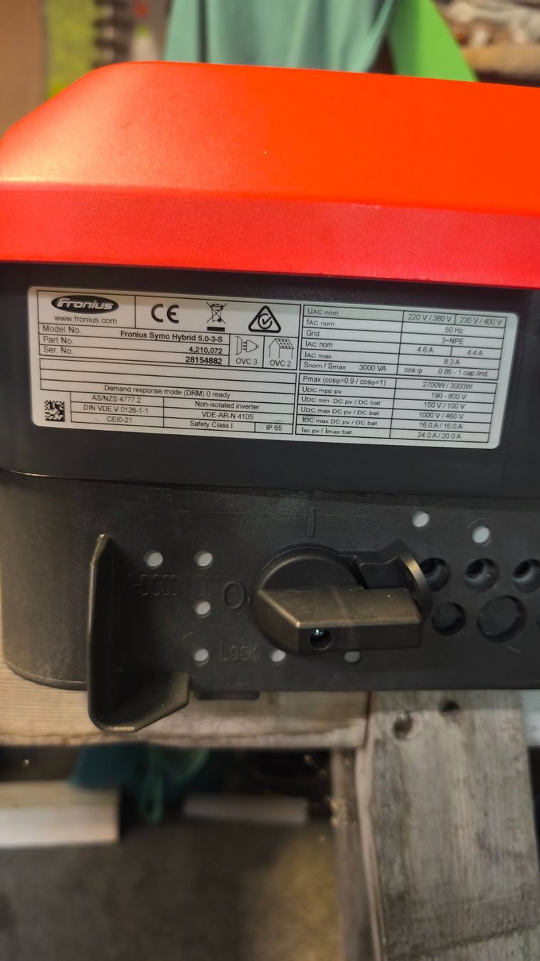 Fronius Wechselrichter: Fronius Symo Hybrid 5.0-3-M Wechselrichter – Gebraucht aus schiers von n12345 1