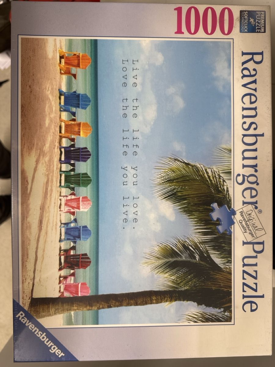 Ravensburger Puzzle: Ravensburger Puzzle 1000 Teile Strand Sessel neu – Nuovo e nell'imballaggio originale da Stetten AG venduto da jan_9vnh
