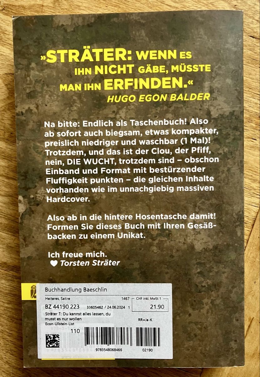 Libri: Torsten Sträter: Du kannst alles lassen, – Nuovo (secondo la descrizione) da Buchs AG venduto da Allerleis 1