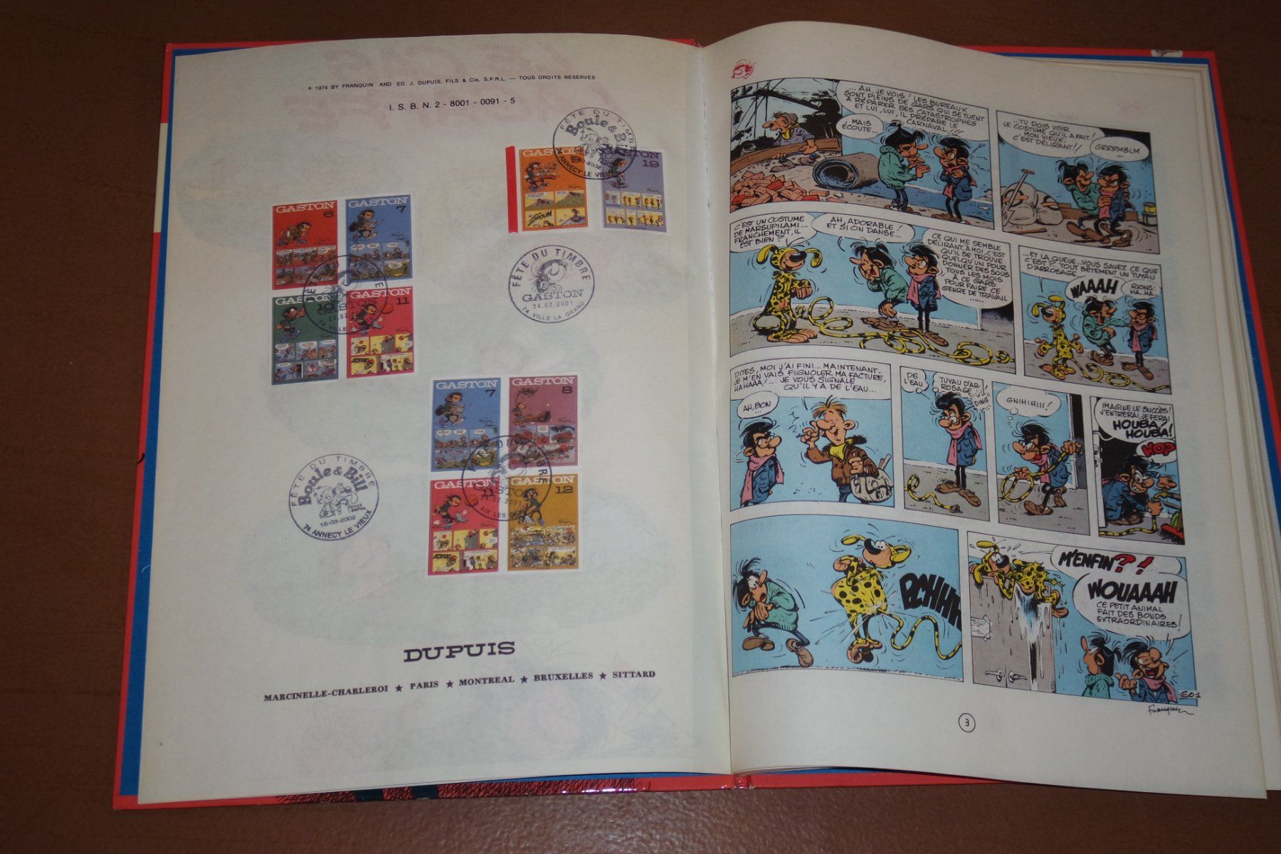 BD: GASTON  LAGAFFE    °°° LE CAS LAGAFFE °°° DOS ROND – D'occasion à Avenches par WEBHobby 4