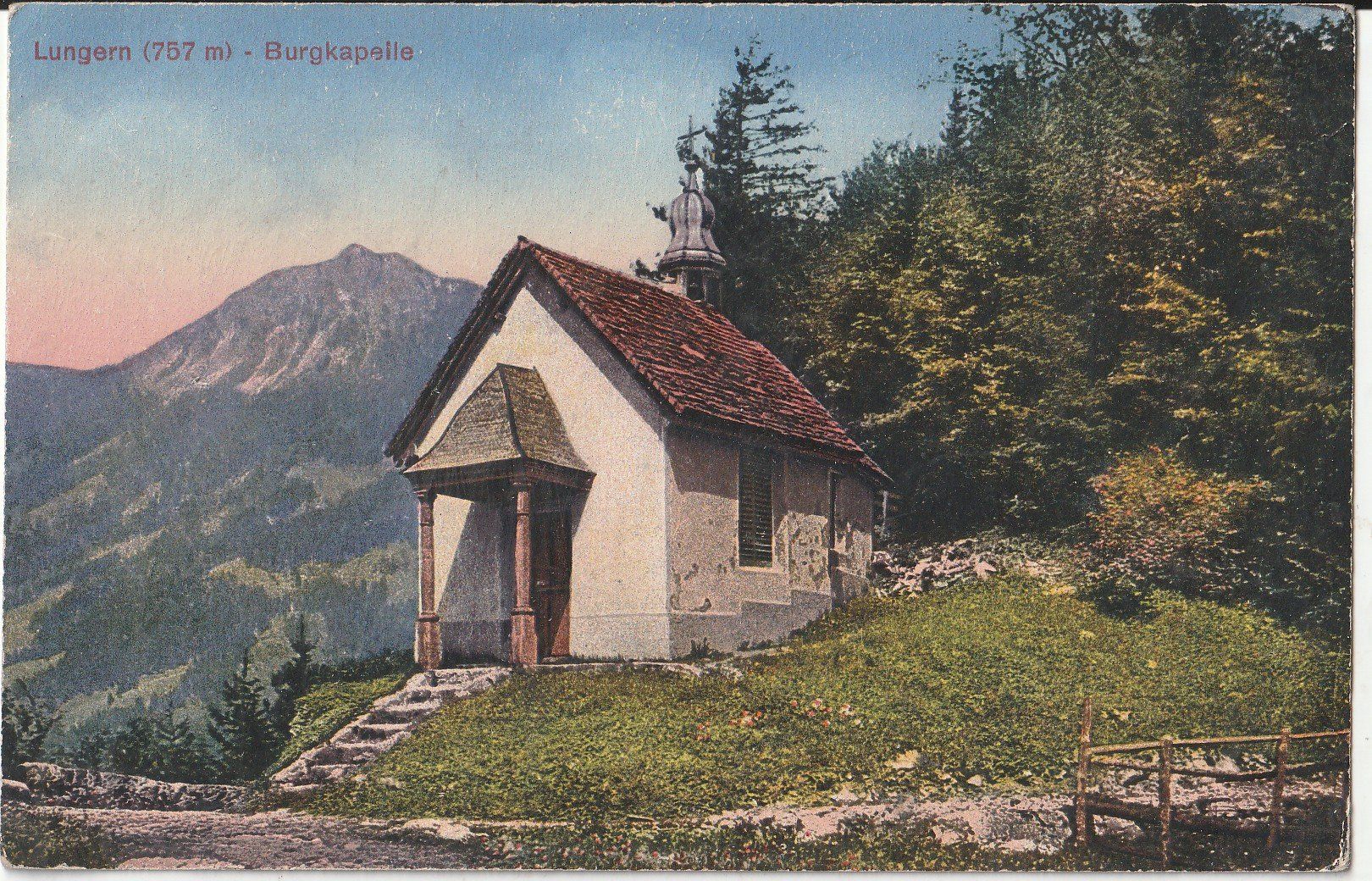 Cartoline postali: Lungern Bergkapelle – Usato da Lumbrein venduto da made02